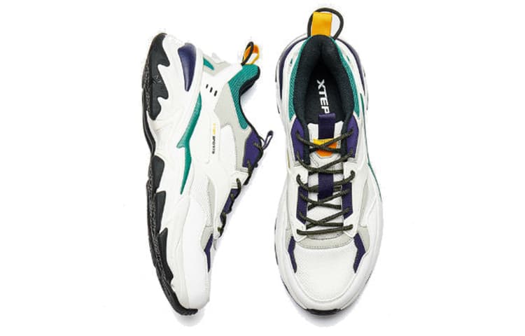 Кроссовки Xtep Shanhai Series Low Dad Shoes White Grey - изображение 3