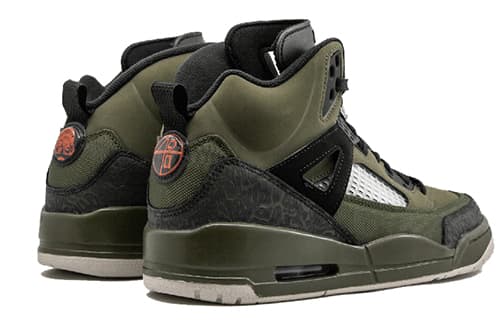 Ретро баскетбольные кроссовки Jordan Spizike Olive Canvas - изображение 4