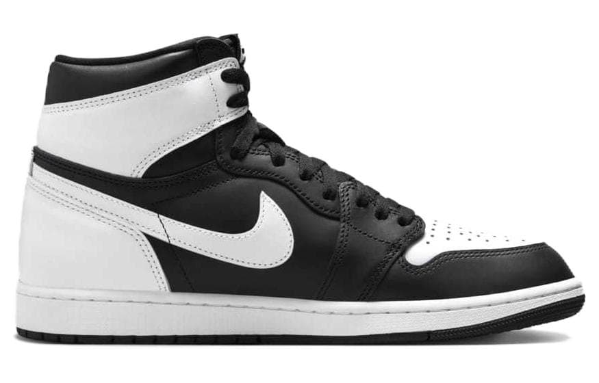 Ретро баскетбольные кроссовки Jordan Air Jordan 1 High OG "Black White" - изображение 2