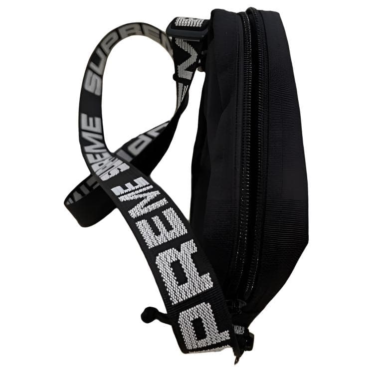 Мини-сумка Supreme Однотонные Сумки через плечо Сумка на плечо Унисекс Черная - изображение 3