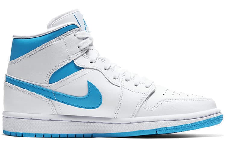 Ретро баскетбольные кроссовки Jordan Air Jordan 1 Mid "University Blue" - изображение 2