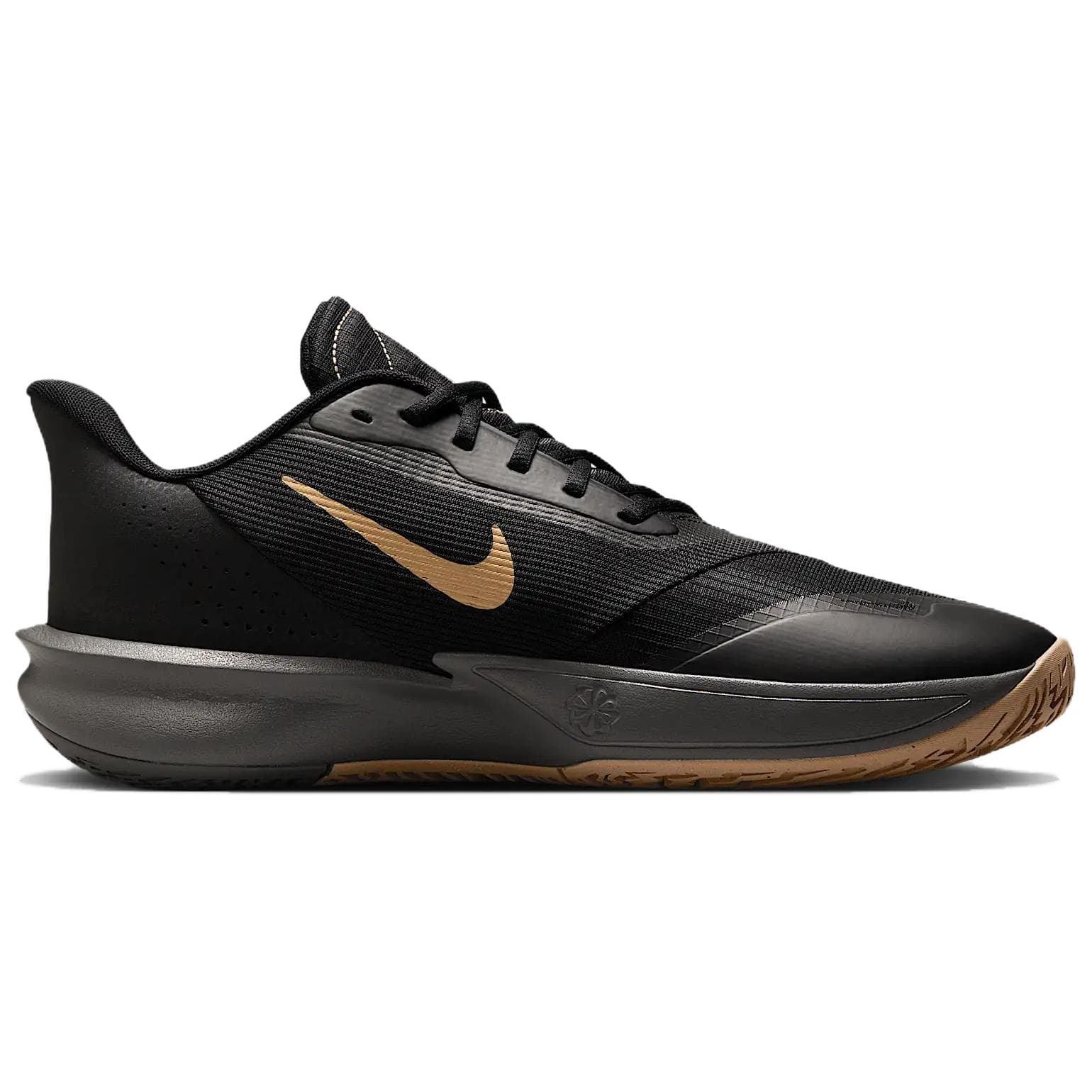 Кроссовки для баскетбола Nike Precision 7 Low Топ Баскетбольные кроссовки Мужские Черные Золотые - изображение 2