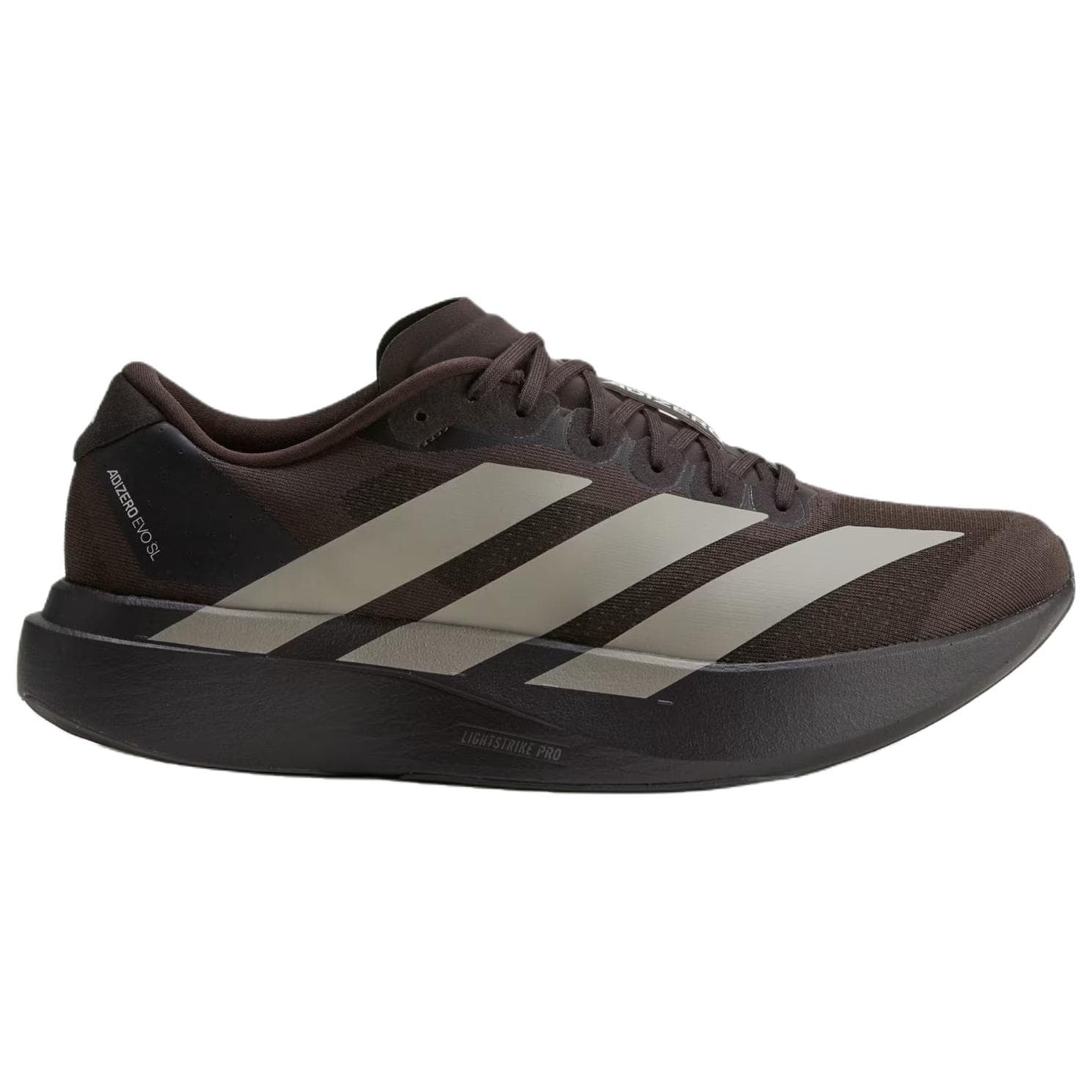 Кроссовки для бега Adidas Adizero Evo SL Ткань визуально увеличивает рост Беговые кроссовки Мужской Коричнево-бежевый - изображение 2
