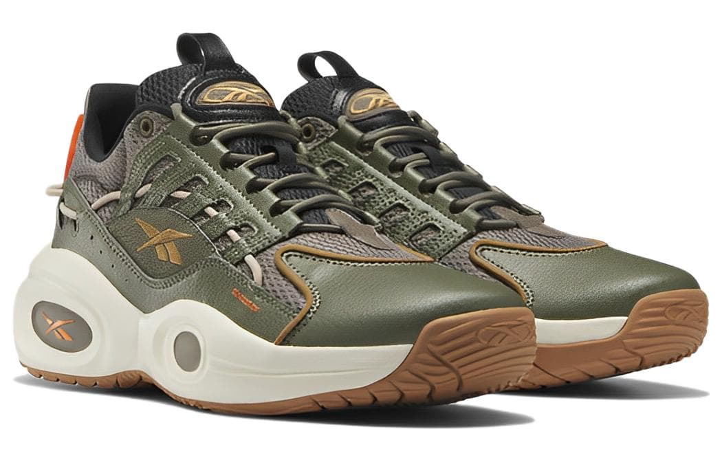 Ретро баскетбольные кроссовки Reebok Solution Mid Green - изображение 2