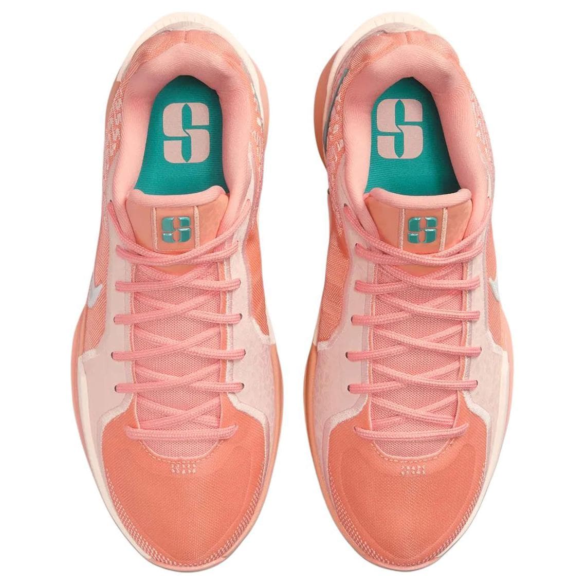 Кроссовки для баскетбола Nike Sabrina 2 Абрикос Агат Противоскользящие Устойчивые к истиранию Низкие Баскетбольные кроссовки Женские Оранжевые - изображение 3