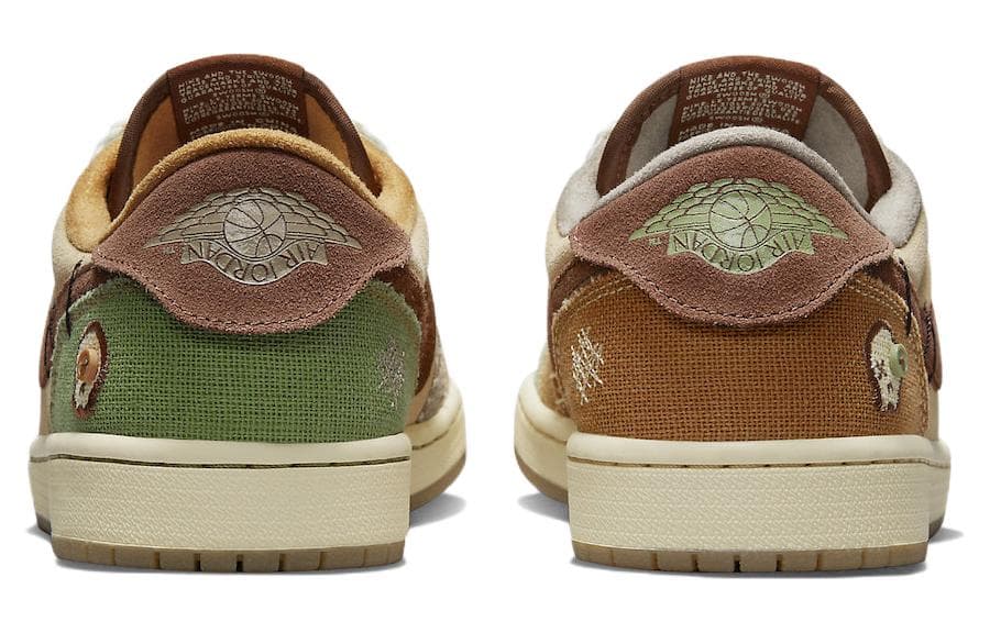 Ретро баскетбольные кроссовки Zion Williamson x Air Jordan 1 Low OG "Voodoo" - изображение 5