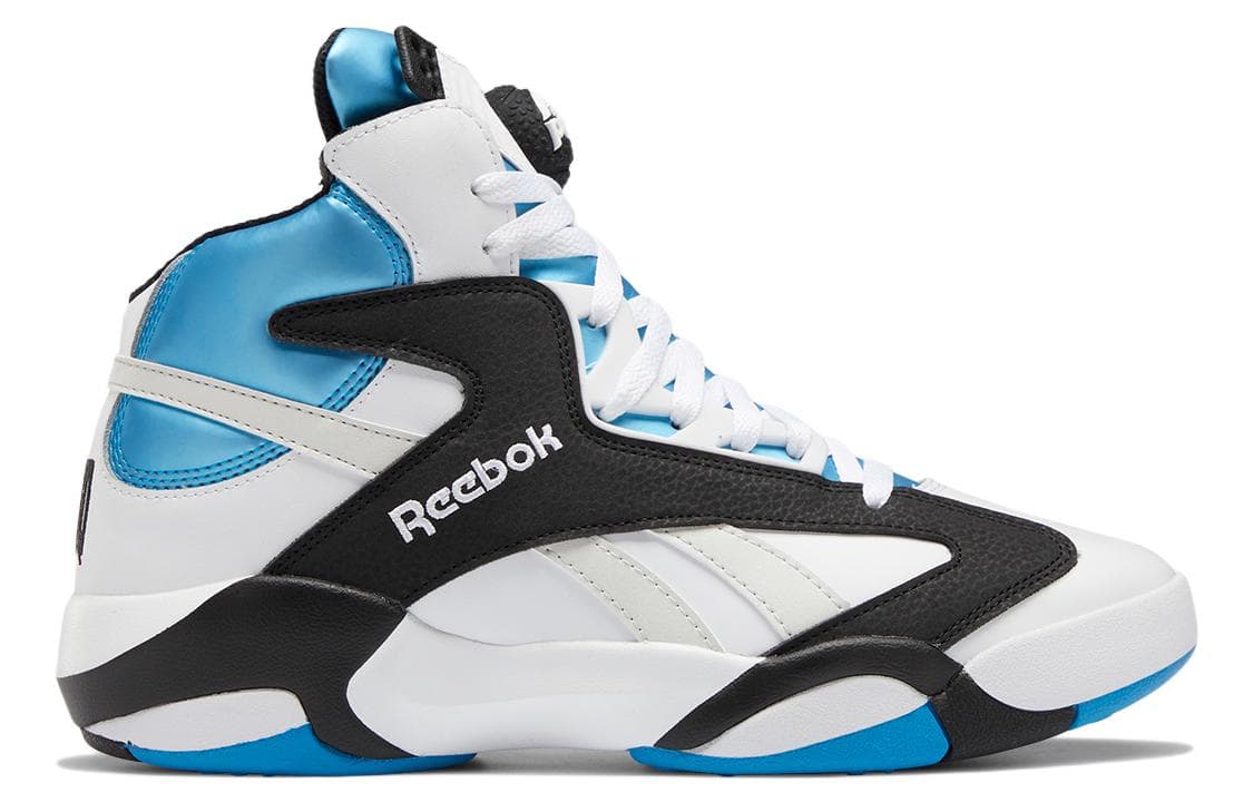 Ретро баскетбольные кроссовки Reebok Shaq Attaq Retro High Basketball Shoes White Blue - изображение 2