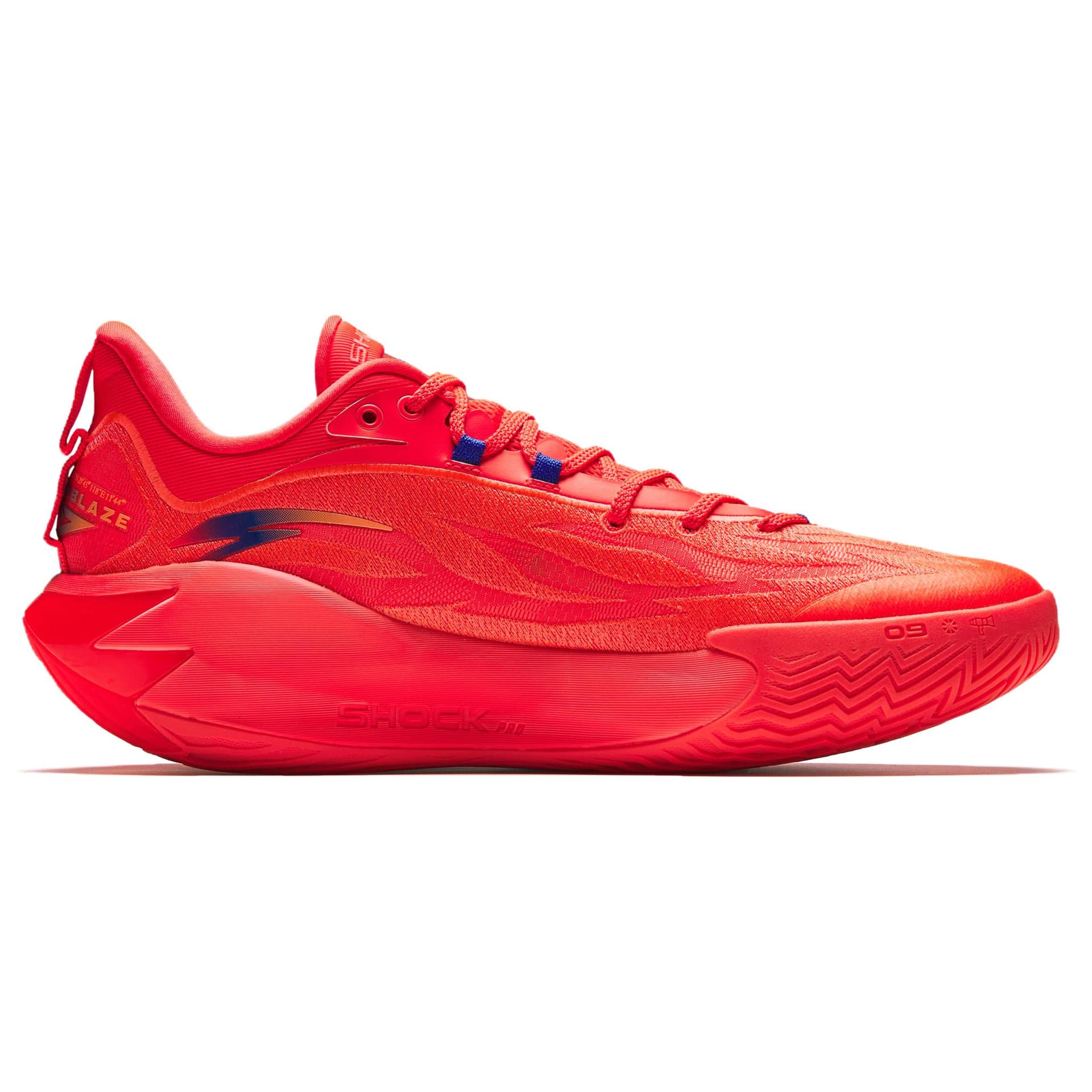 Кроссовки для баскетбола ANTA Shock Wave 7 Low Топ Midfoot Карбоновая плита Баскетбольные кроссовки Мужской Красный - изображение 2