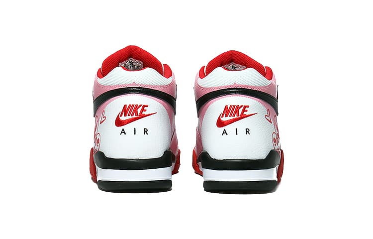 Ретро баскетбольные кроссовки Nike Flight Legacy Red White - изображение 5