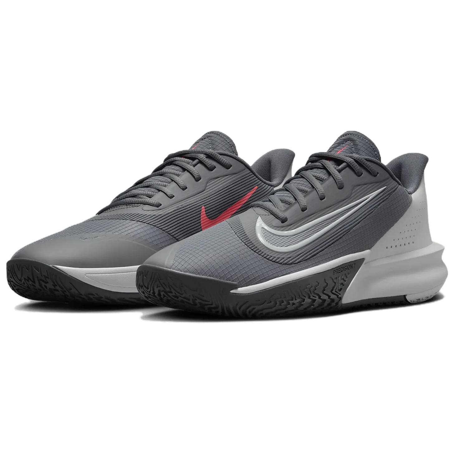 Кроссовки для баскетбола Nike Precision 7 Low Топ Баскетбольные кроссовки Мужские Серые - изображение 3