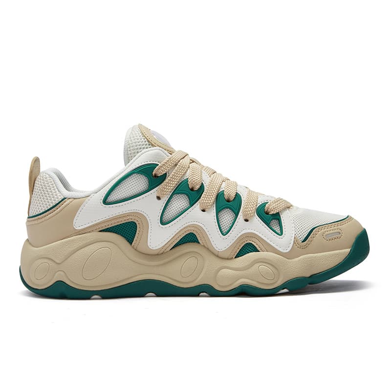 Кроссовки для баскетбола FILA FUSION VERTICAL Crack Shoes Низкие Баскетбольные Кроссовки Мужские Белые Коричневые - изображение 2