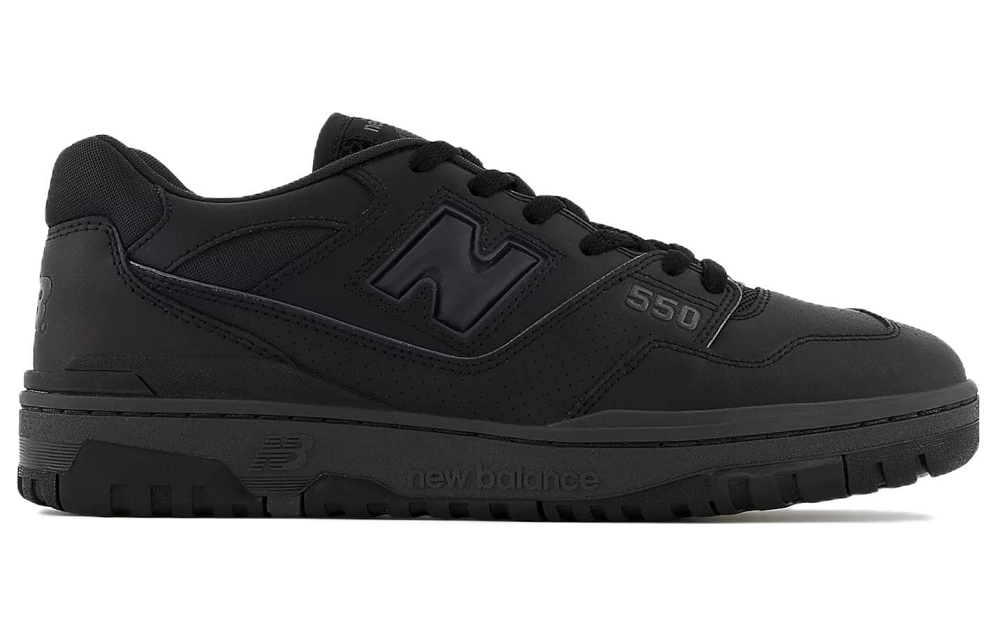 Ретро баскетбольные кроссовки New Balance 550 Triple Black - изображение 2