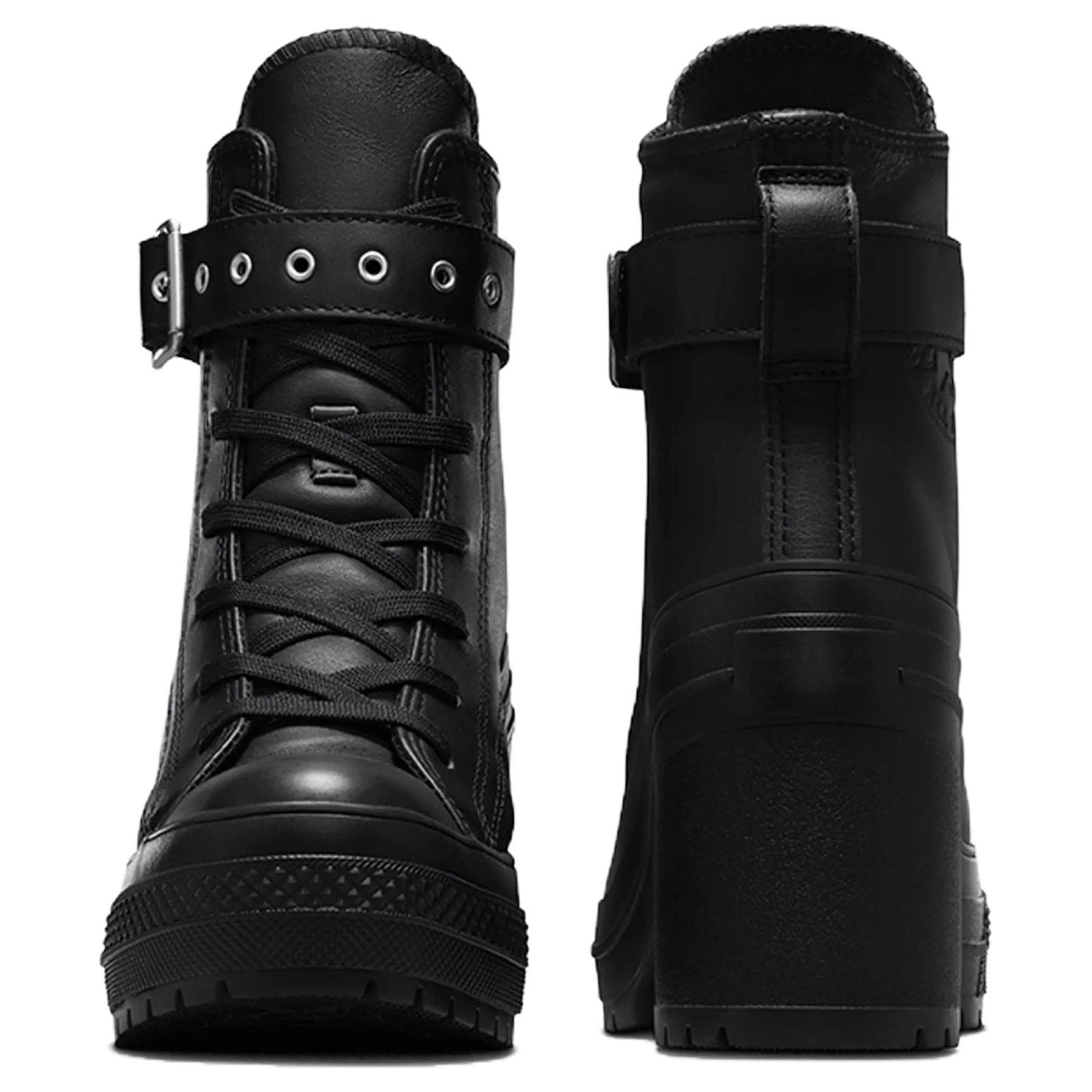 Туфли Converse Chuck 70 Грубый каблук Высокие каблуки Женские Черный - изображение 4