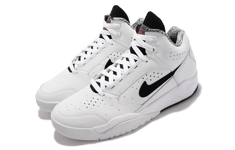 Кроссовки для баскетбола Nike Air Flight Lite Mid White Black - изображение 3