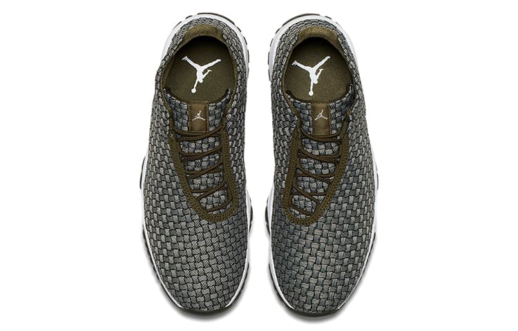 Ретро баскетбольные кроссовки Jordan Future Olive Canvas - изображение 4
