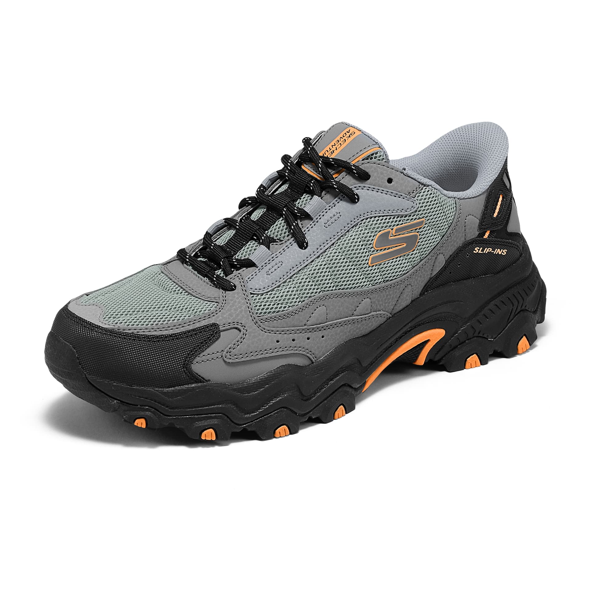 Кроссовки Skechers На открытом воздухе Дышащий Лоу-топы Альпинистское приключение Обувь Мужской Серый - изображение 6