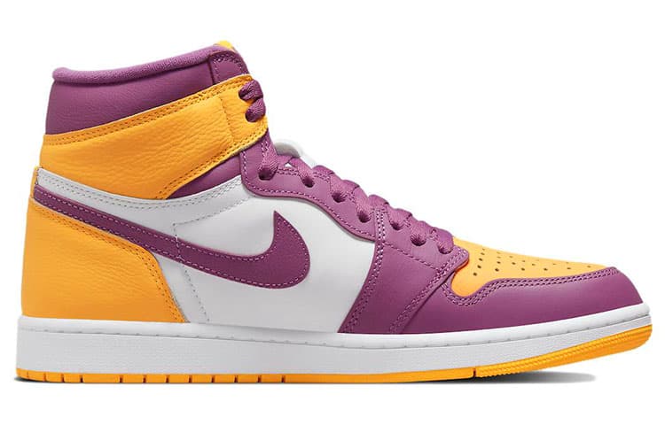 Ретро баскетбольные кроссовки Jordan Air Jordan 1 Retro High OG "University Gold and Light Bordeaux" - изображение 2
