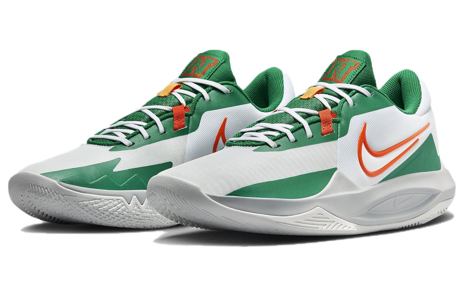Кроссовки для баскетбола Nike Precision 6 White Green Orange - изображение 3