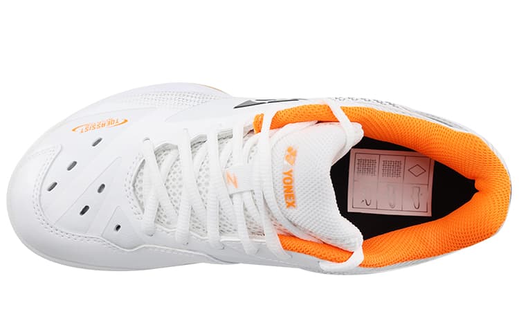 Кроссовки для бадминтона YONEX 65 White Silver Orange - изображение 3