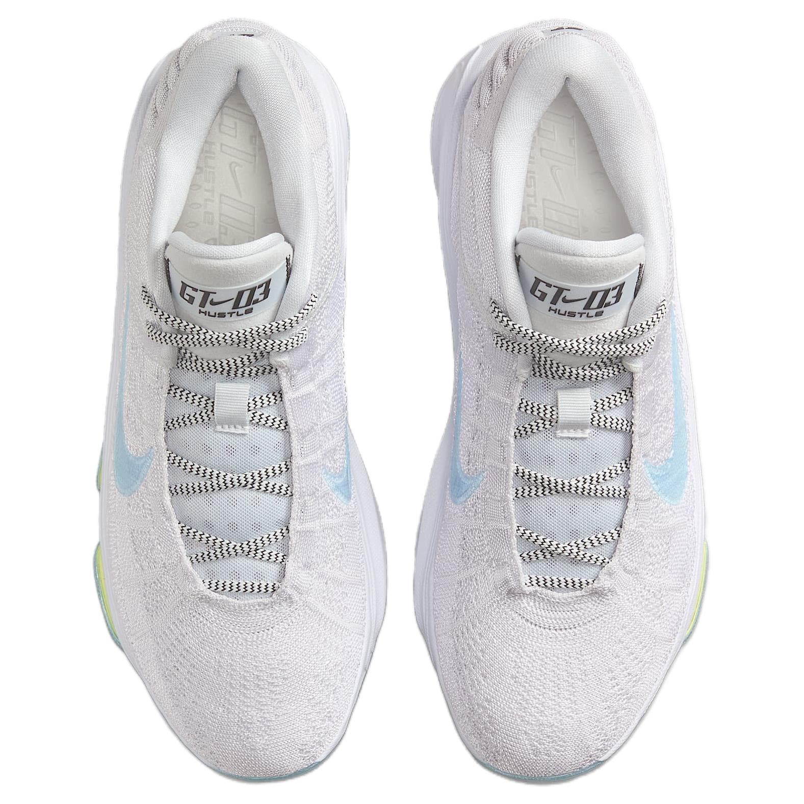 Кроссовки для баскетбола Nike G.T. Hustle 3 Противоскользящие Устойчивые к износу Низкие Баскетбольные кроссовки Мужские Серые - изображение 4