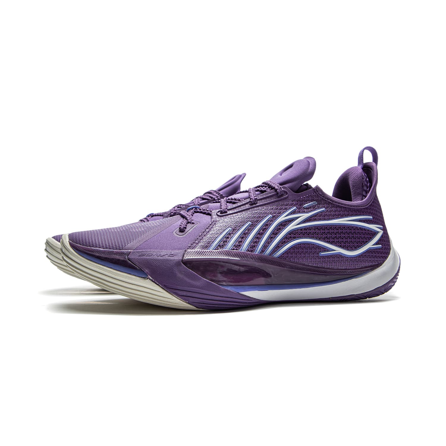 Кроссовки для баскетбола Li-Ning Sonic 13 с полногабаритной технологией BENG для стабильности, поддержки и комфорта, низкие баскетбольные кроссовки для мужчин, минерально-фиолетовый - изображение 3