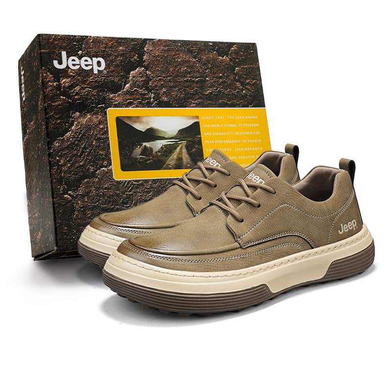Jeep Повседневные кожаные туфли для мужчин - изображение 1