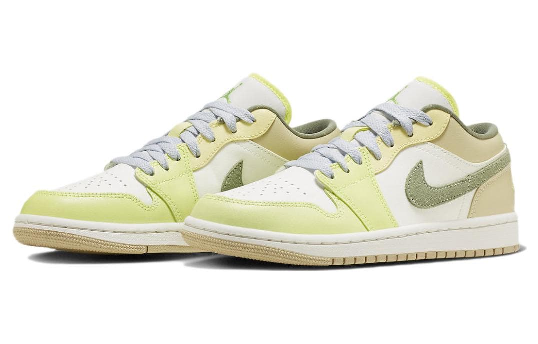 Ретро баскетбольные кроссовки Jordan Air Jordan 1 Low Green White - изображение 3