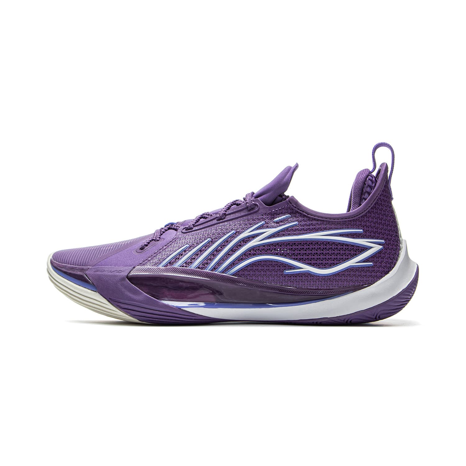 Кроссовки для баскетбола Li-Ning Sonic 13 с полногабаритной технологией BENG для стабильности, поддержки и комфорта, низкие баскетбольные кроссовки для мужчин, минерально-фиолетовый - изображение 1