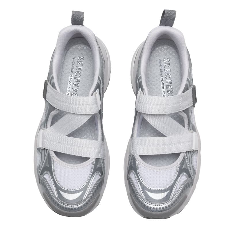 Сандалии Skechers Street Wear Водная Обувь Женская Серый Серебряный - изображение 3