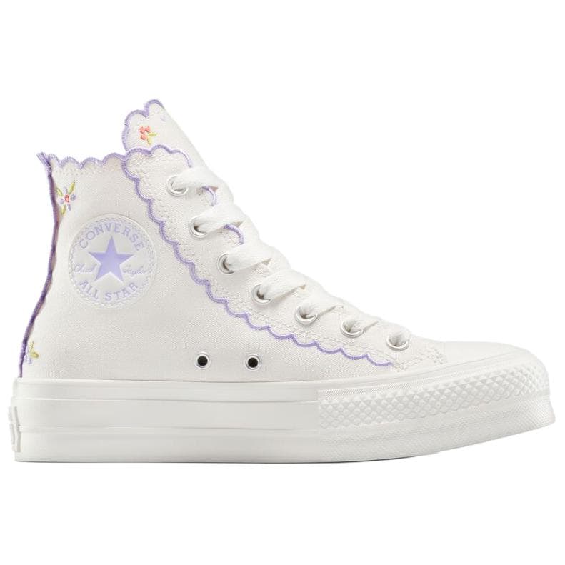 Кеды Converse Chuck TAYLOR All Star Lift High Top Кеды Женские Белый Фиолетовый - изображение 2