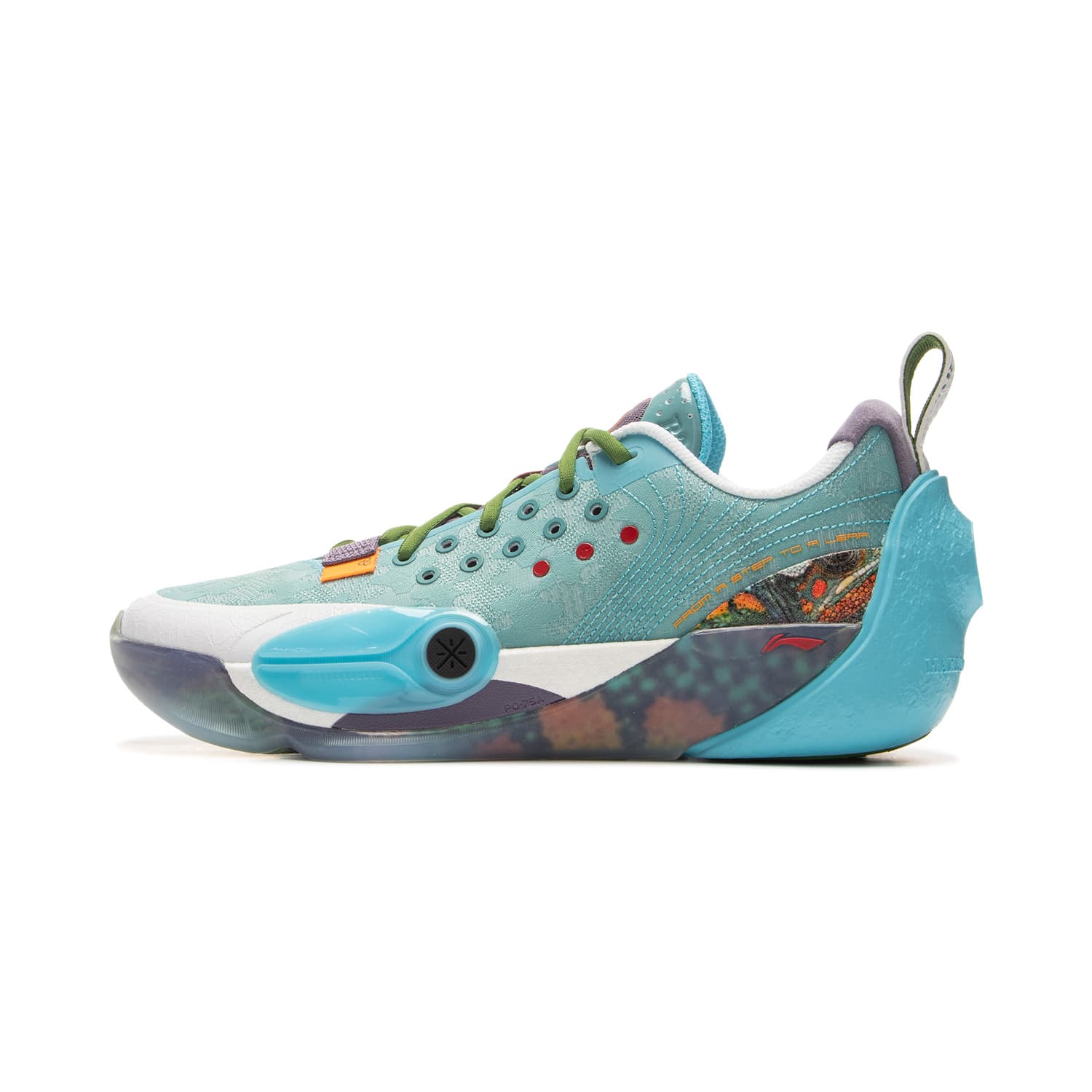 Кроссовки для баскетбола Li-Ning All City 13 с полноподошвенной технологией BENG, лоу-топы, баскетбольные кроссовки, мужские, бирюзовый - изображение 1