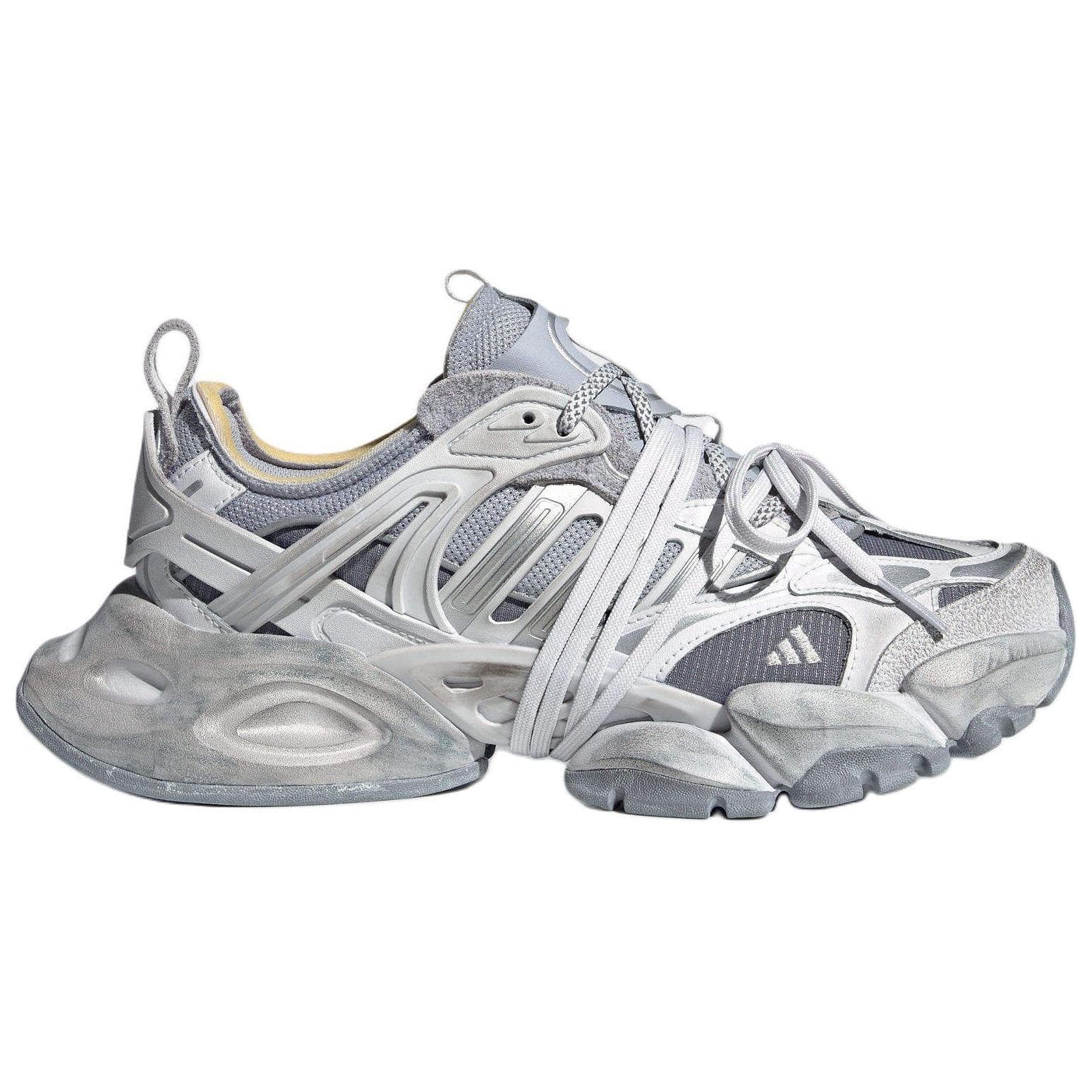 Кроссовки Adidas XLG RUNNER DELUXE Противоскользящие устойчивые к истиранию низкие кеды унисекс серые - изображение 2