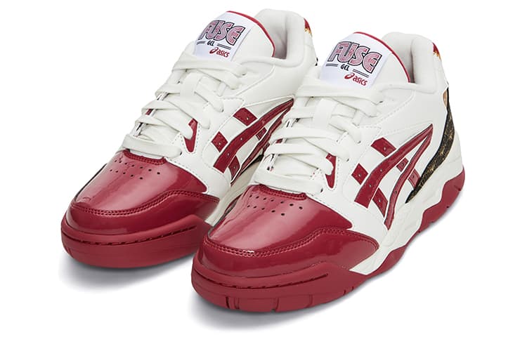 Ретро баскетбольные кроссовки Asics Gel-Fuse New Year Burgundy - изображение 4