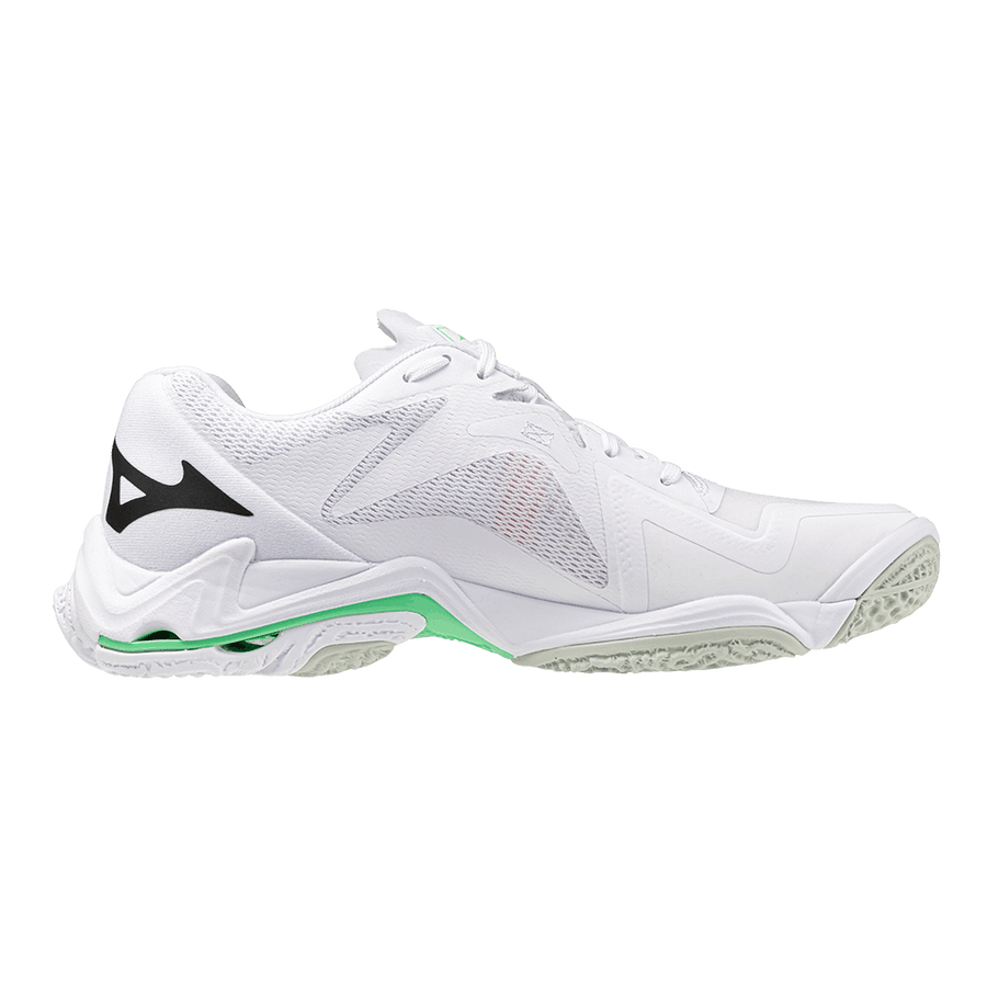 Кроссовки для спортзала Mizuno Wave Lightning Z8 Low Топ Тренировочные кроссовки Унисекс Белый голубой - изображение 2