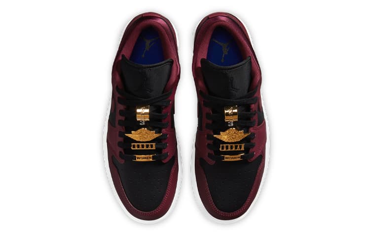 Ретро баскетбольные кроссовки Jordan Air Jordan 1 Low Black Burgundy — фото 4