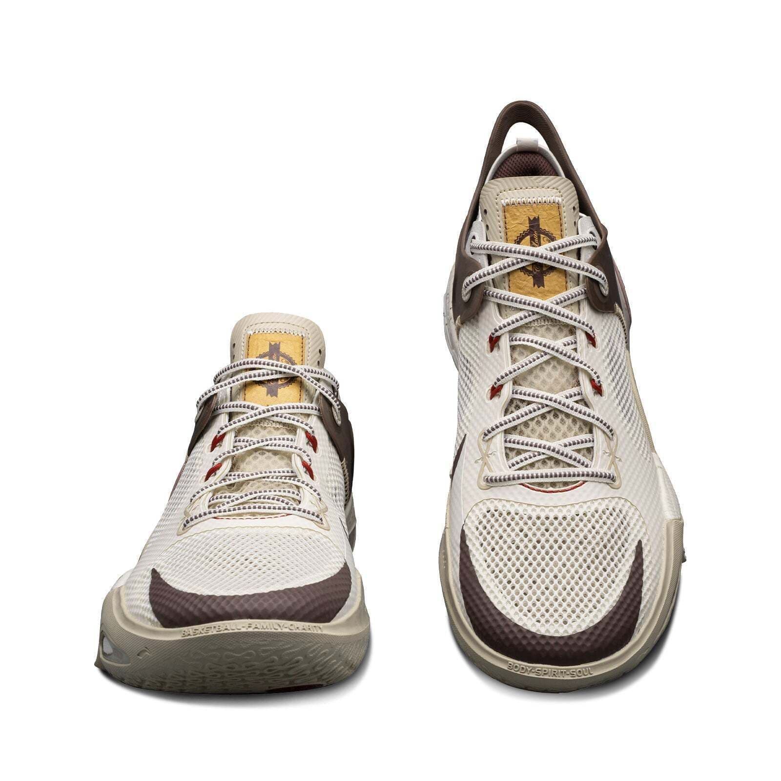 Кроссовки для баскетбола Li-Ning Wade Fission 8 White Brown Red - изображение 3