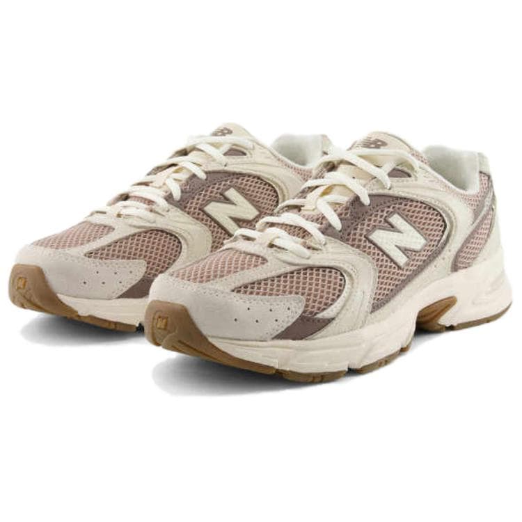 Кроссовки New Balance NB 530 Устойчивые к истиранию Низкие Кроссовки Унисекс Бежевые Коричневые - изображение 2