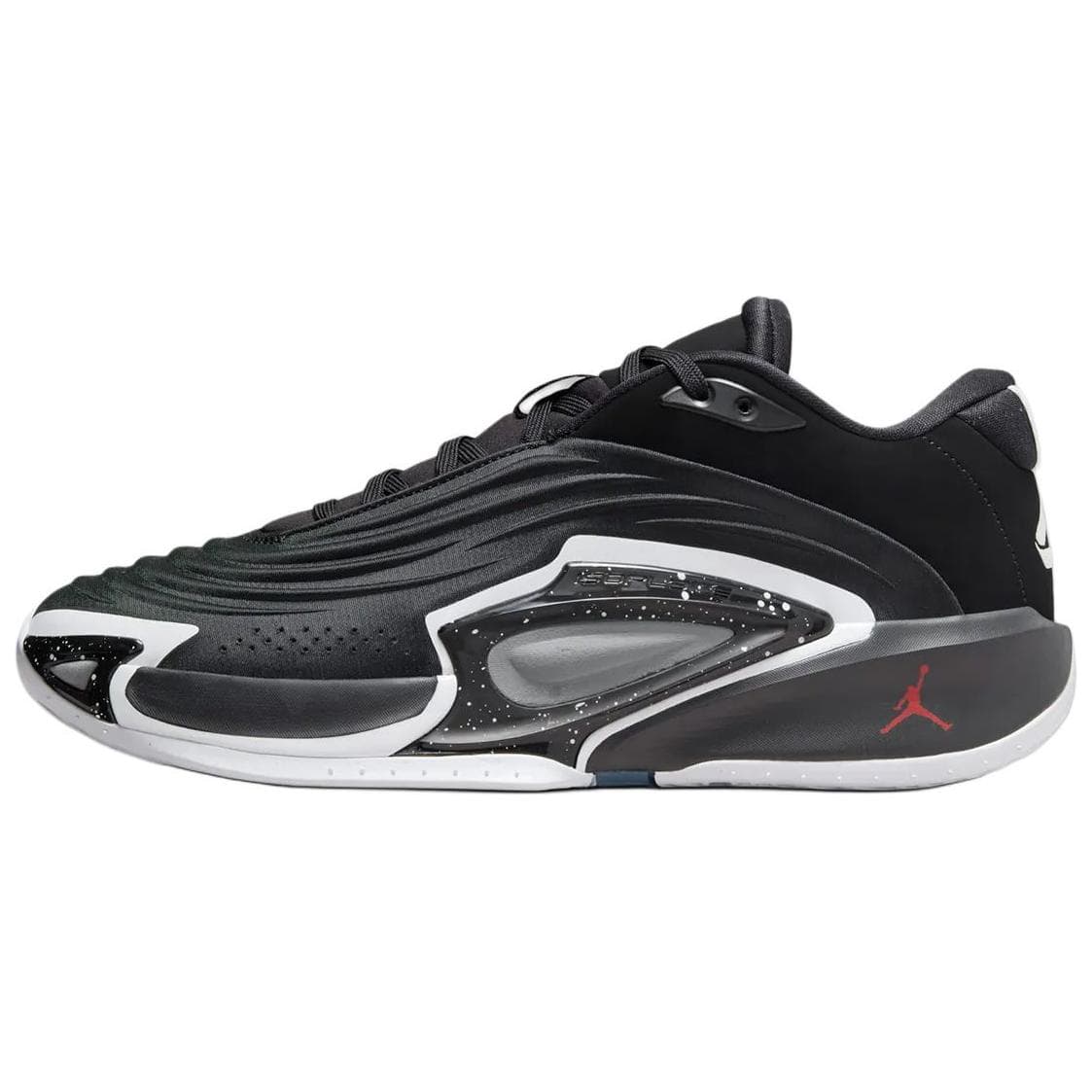 Кроссовки для баскетбола Jordan x Luka 3 PF "Speedway" Универсальные противоскользящие износостойкие баскетбольные кроссовки унисекс черно-бело-красные - изображение 1