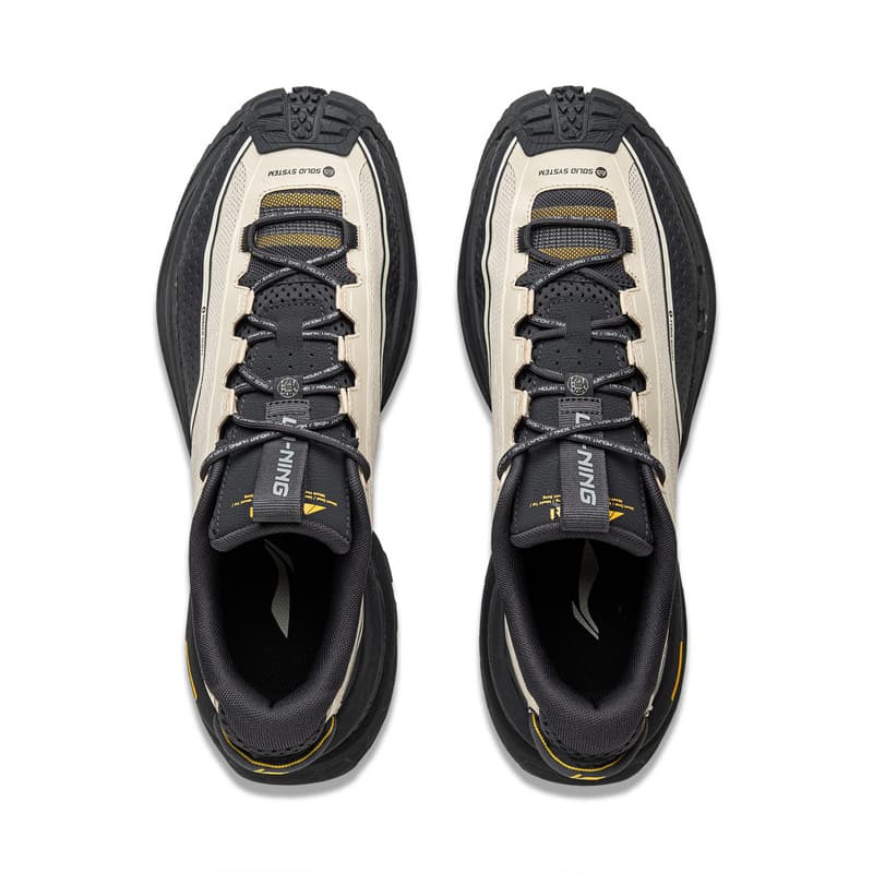 Кроссовки Li NING Outdoor CF Tracing Xingchuan Дышащий Low Топ Поход Обувь Унисекс Черно-серый - изображение 4