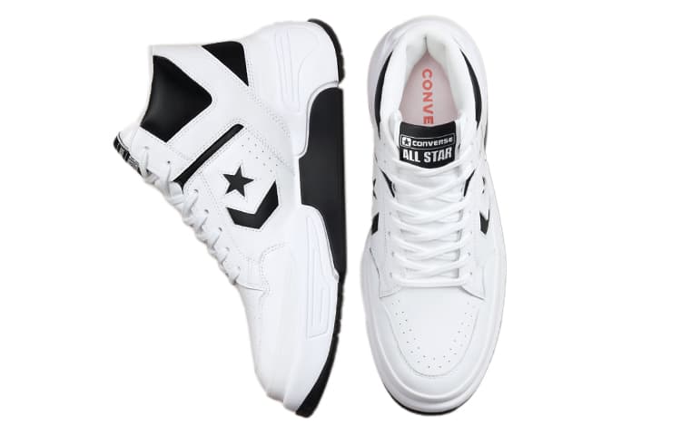 Ретро баскетбольные кроссовки Converse Weapon CX High White Black - изображение 4