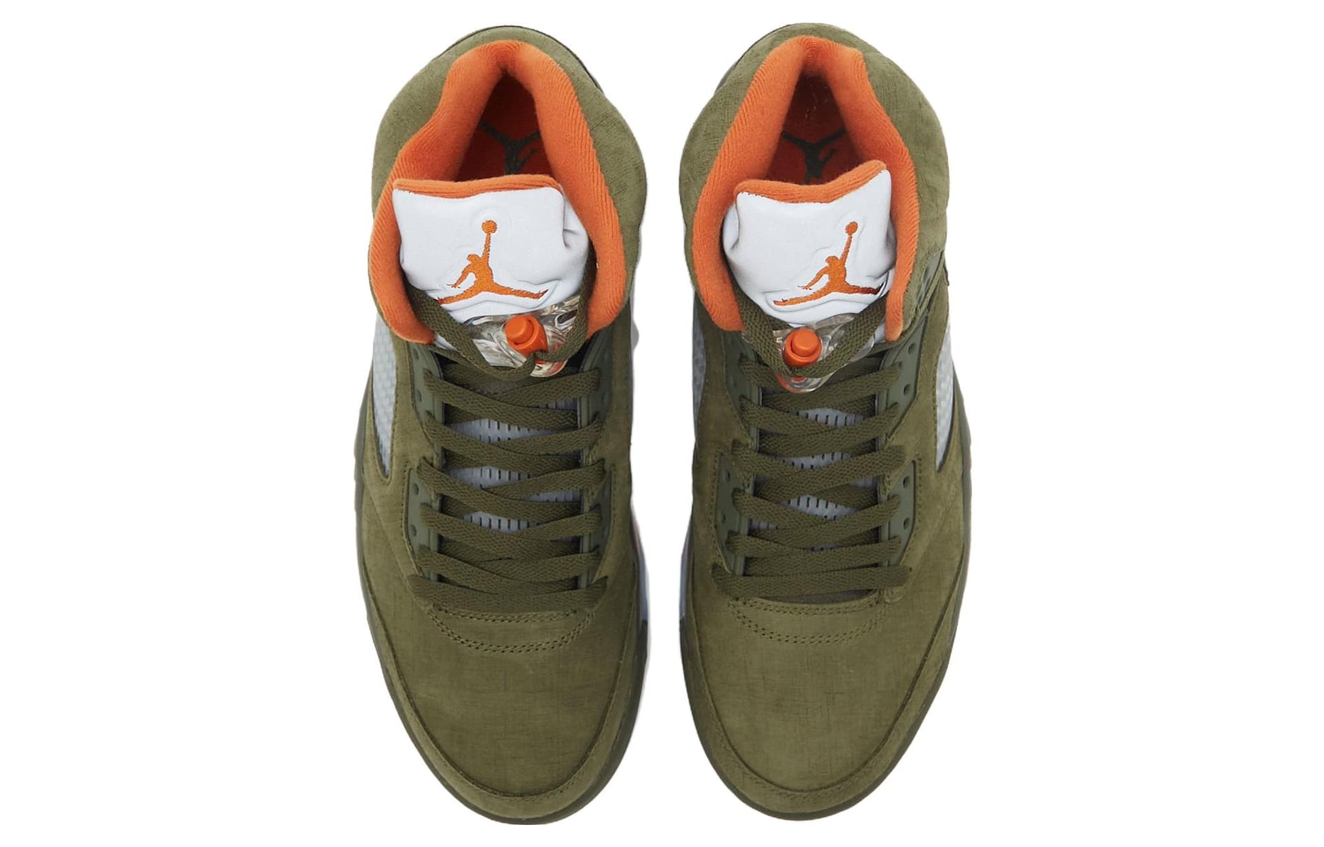 Ретро баскетбольные кроссовки Air Jordan 5 Retro "Olive" - изображение 4
