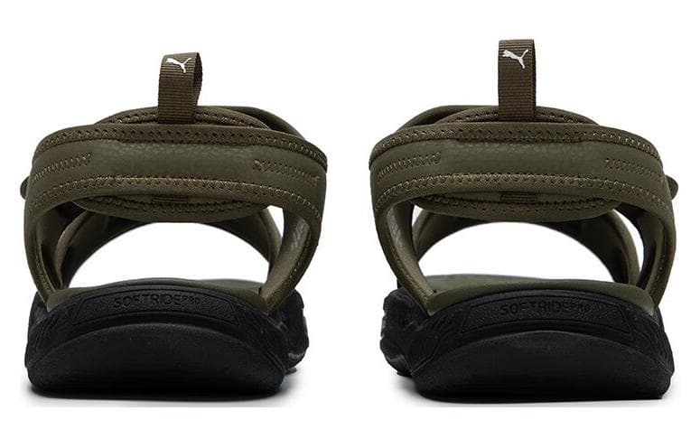 Сандалии с ремешком PUMA SoftridePro Sandal 24 Пляжные сандалии Унисекс Оливково-зеленый - изображение 4