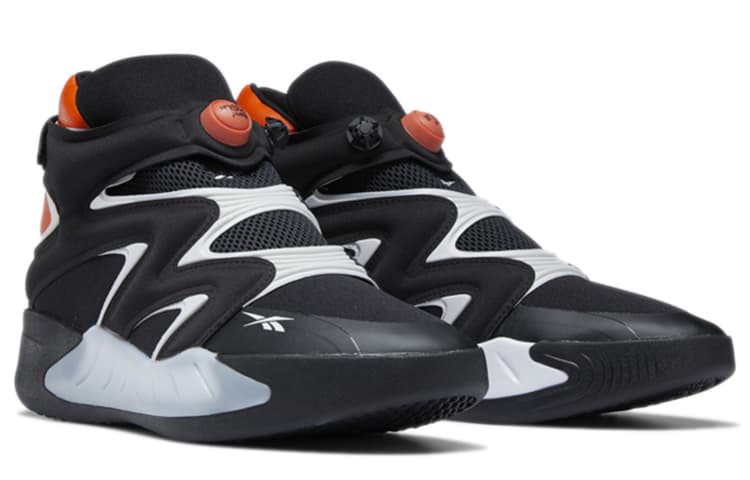 Ретро баскетбольные кроссовки Reebok Instapump Fury Zone Black Orange - изображение 3