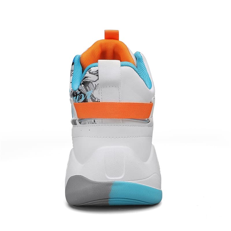 Кроссовки для баскетбола Warrior High-Top Basketball Sneakers White Blue Orange - изображение 4