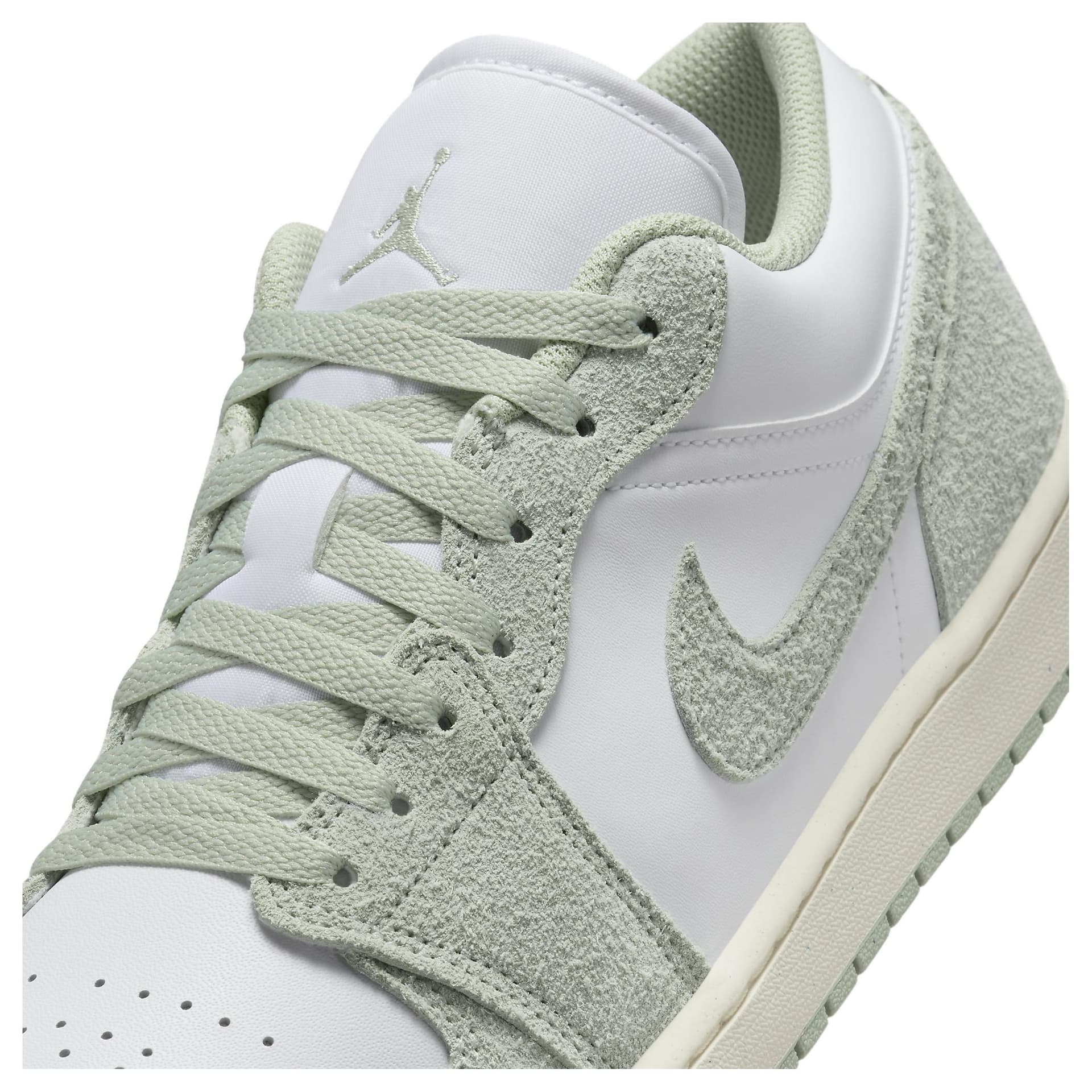 Ретро баскетбольные кроссовки Jordan Air Jordan 1 Low White Green - изображение 3