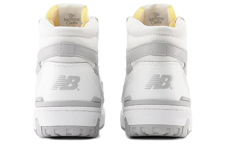 Ретро баскетбольные кроссовки New Balance NB 650 Амортизация Износостойкие Высокие Кеды Винтажные Баскетбольные Кроссовки Унисекс Белый Серый - изображение 5