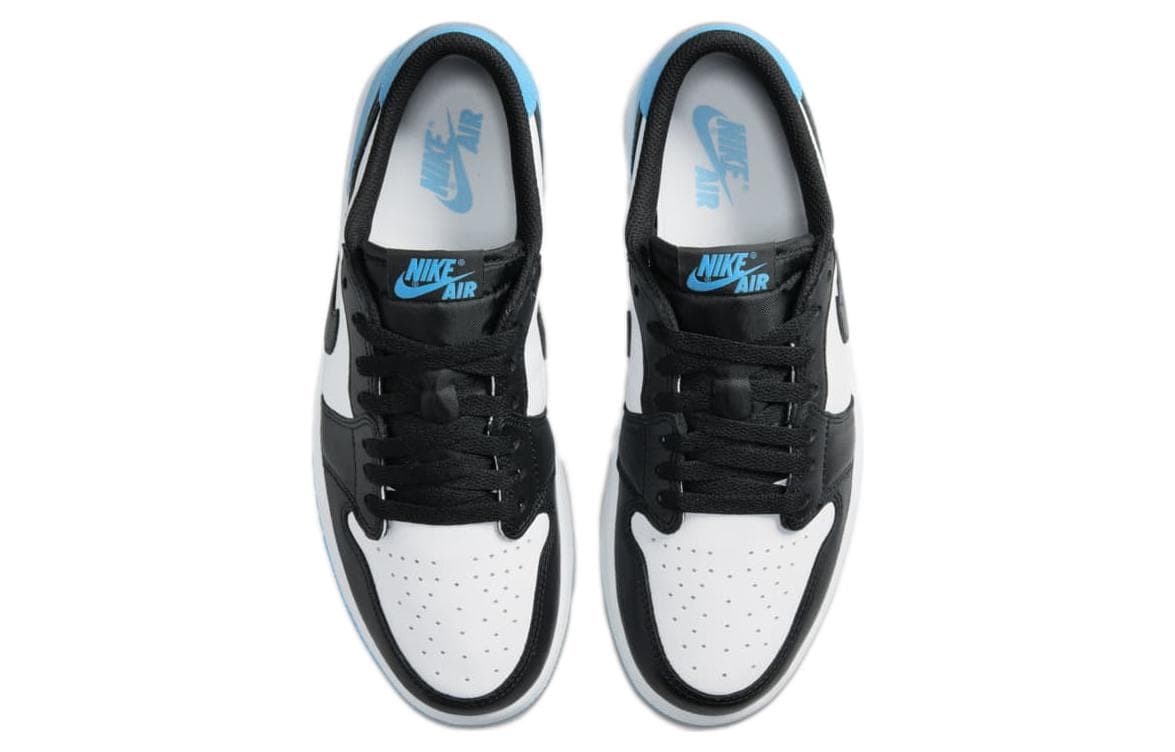 Ретро баскетбольные кроссовки Jordan Air Jordan 1 OG "Black Blue Toe" — фото 4