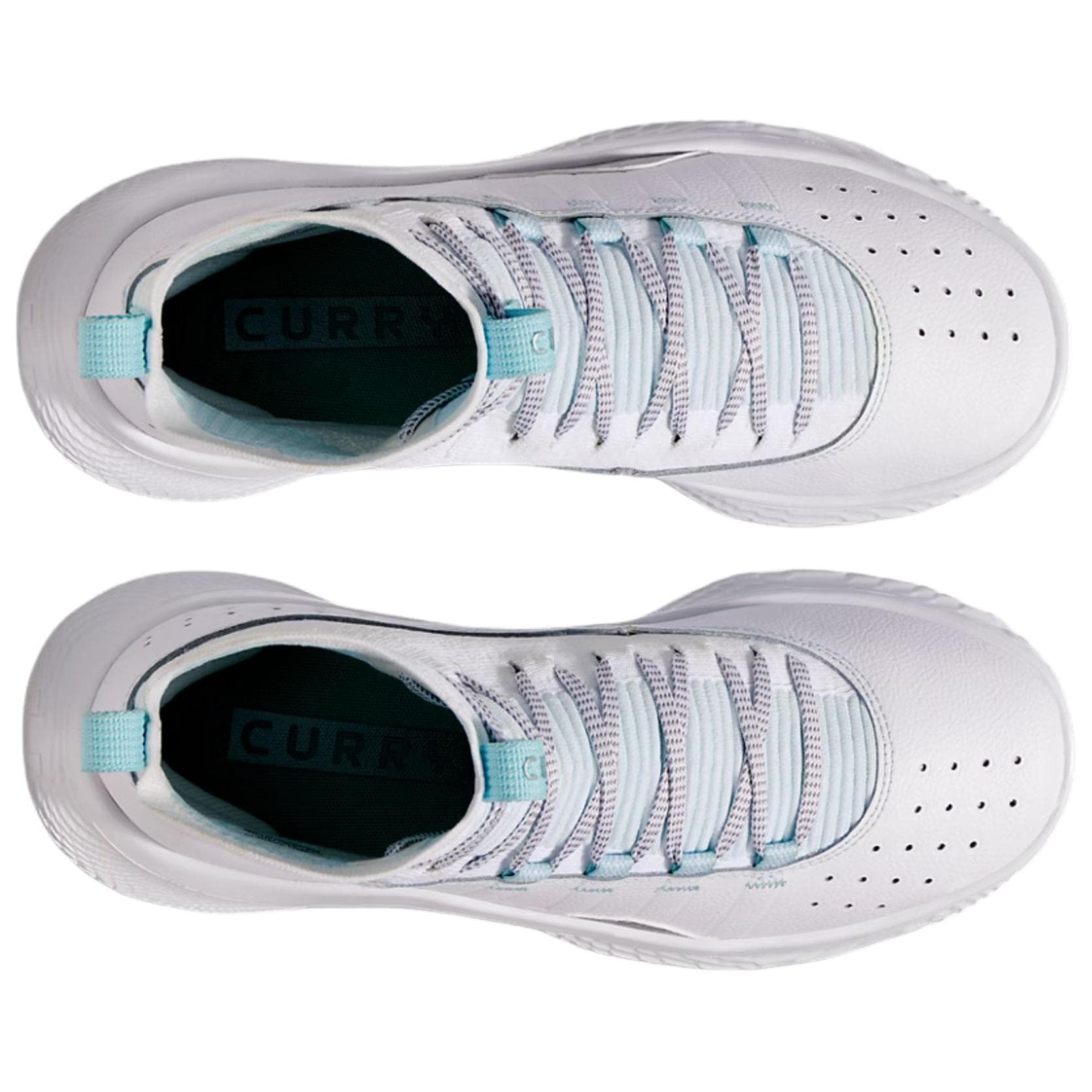 Кроссовки для баскетбола Under Armour Curry 4 противоскользящие устойчивые к истиранию высокие баскетбольные кроссовки унисекс белые - изображение 4