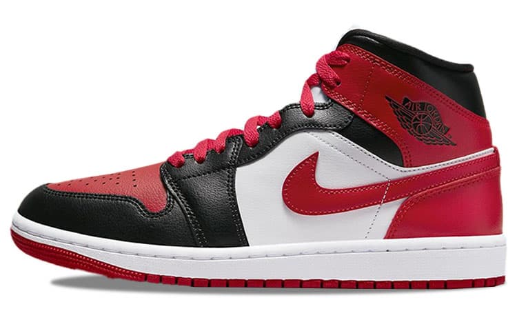 Ретро баскетбольные кроссовки Jordan Air Jordan 1 Mid "Bred Toe"
