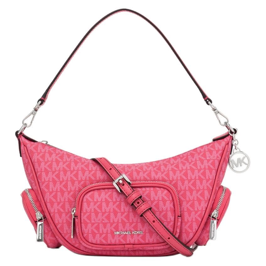 Мини-сумка MICHAEL KORS Холст с искусственной кожей сумка через плечо маленькая женская цветок гибискус - изображение 1